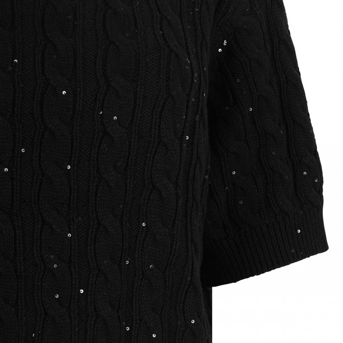 Le Noir Cortina The Sequin Gathered Sweater