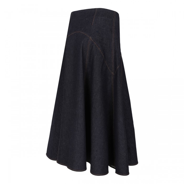 Le Noir Cortina The Triangle De-Nîmes Denim Skirt