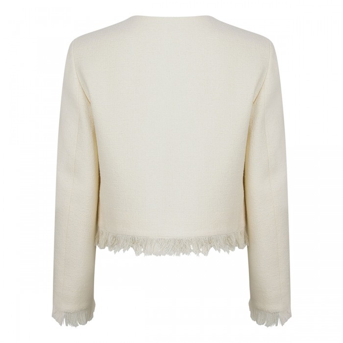 Le Noir Cortina The Tweed Fringe Jacket