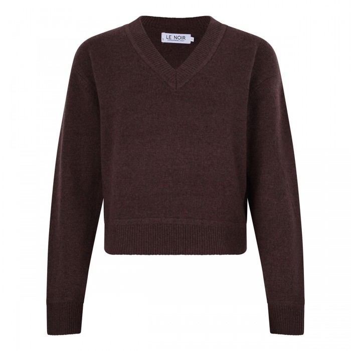 le noir cortina Themis V-neck sweater