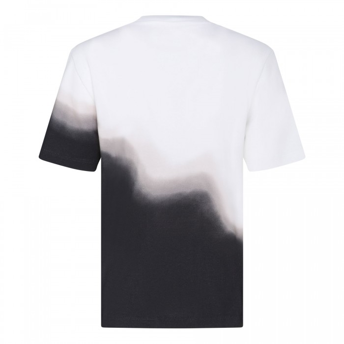 Le Noir Cortina Tie-dye White And Black T-shirt