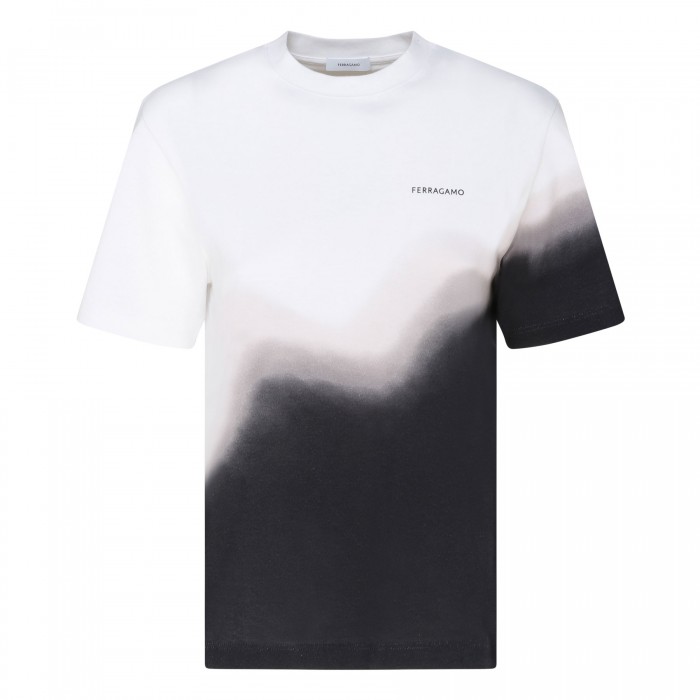 le noir cortina Tie-dye white and black T-shirt