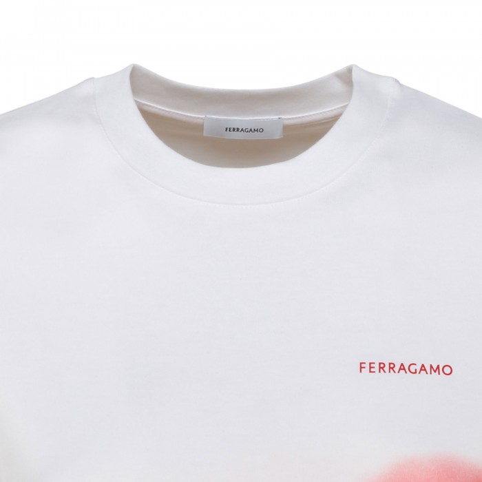 Le Noir Cortina Tie-dye White And Red T-shirt