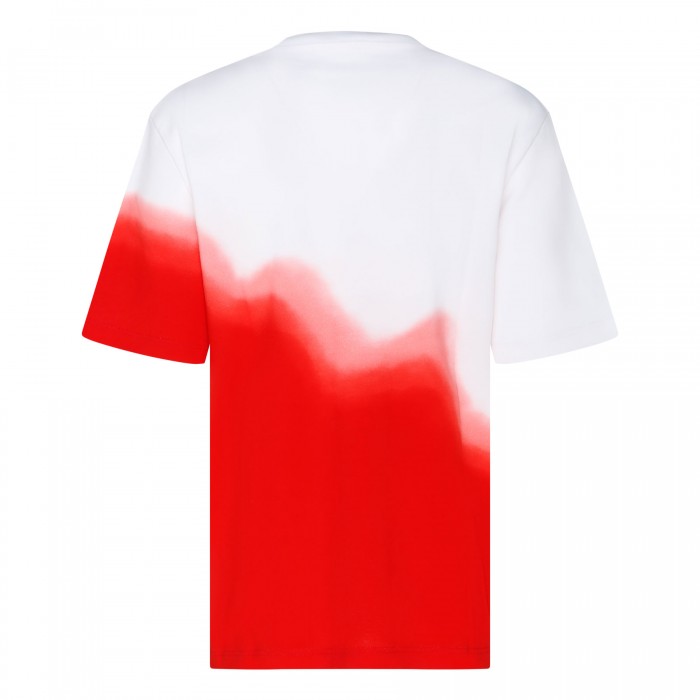 le noir cortina Tie-dye white and red T-shirt