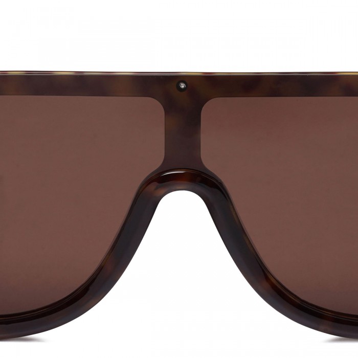 Le Noir Cortina Tortoiseshell Mask Sunglasses
