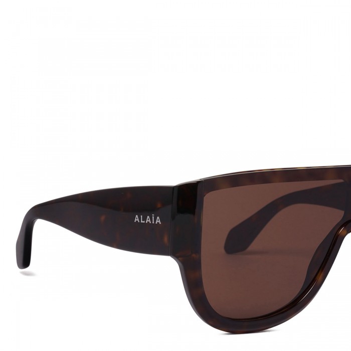 Le Noir Cortina Tortoiseshell Mask Sunglasses