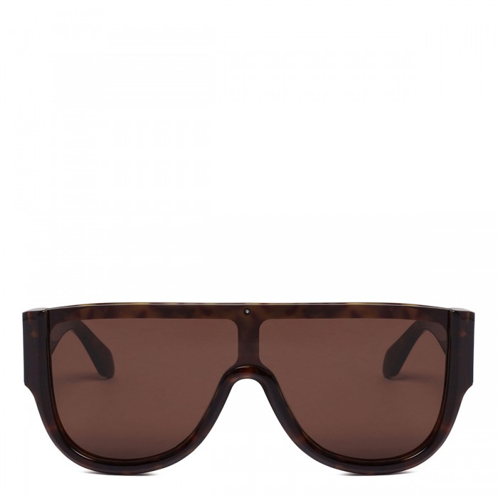 le noir cortina Tortoiseshell mask sunglasses