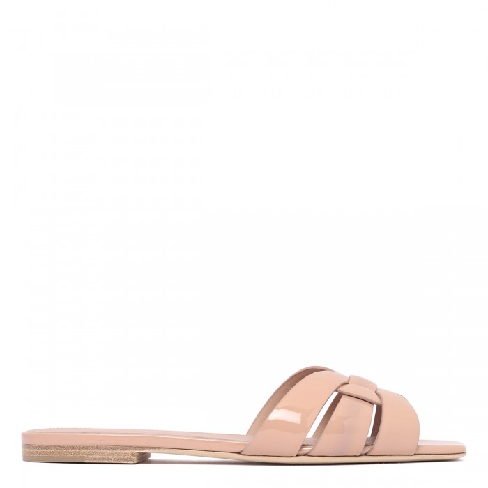 le noir cortina Tribute nude slide sandals