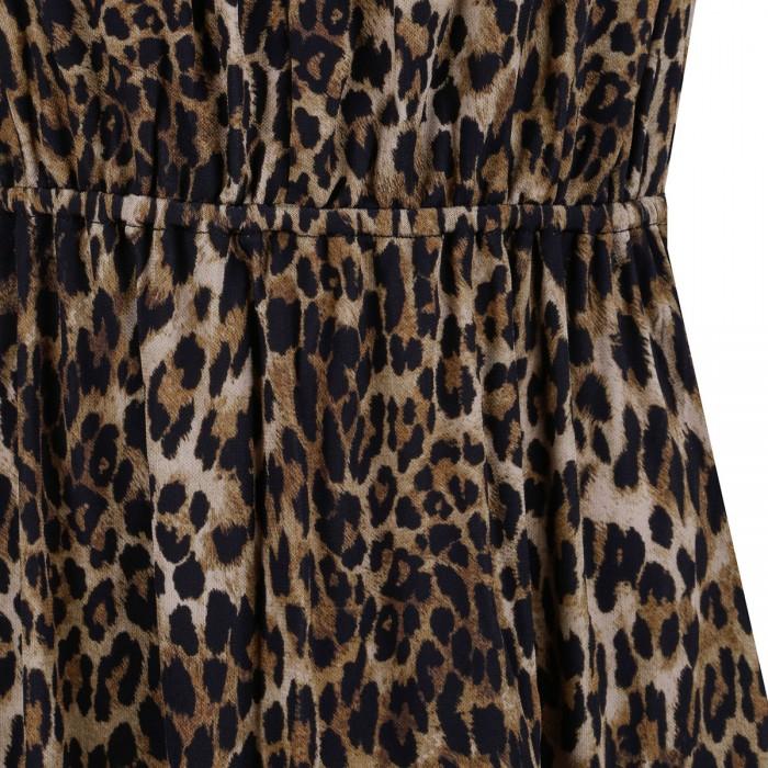 Le Noir Cortina Vesper Leopard Dress