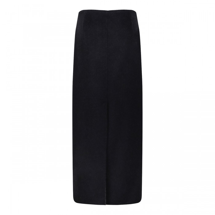 Le Noir Cortina Virgin Wool Midi Skirt