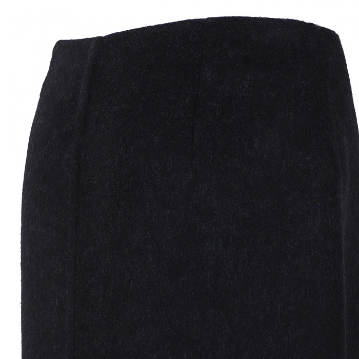 Le Noir Cortina Virgin Wool Midi Skirt