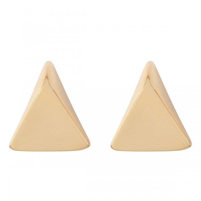 le noir cortina Virtual small gold earrings