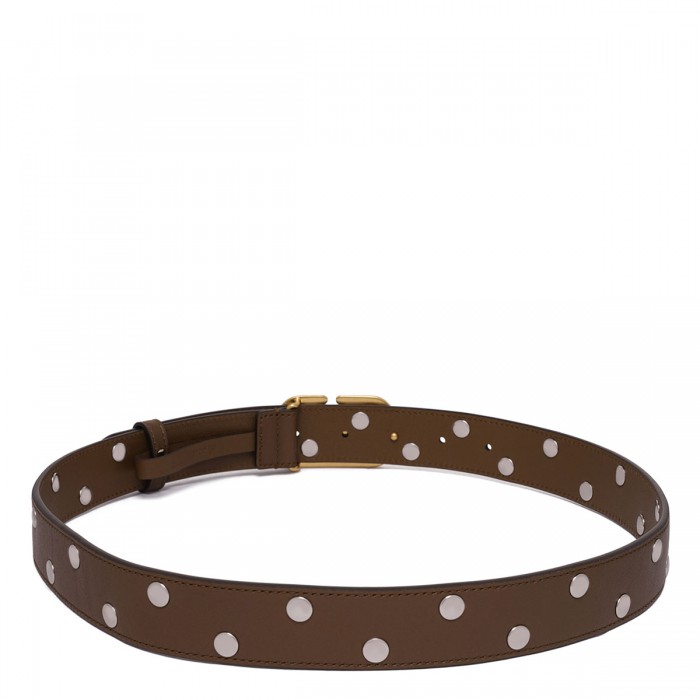 Le Noir Cortina Vlogo Signature Belt With Rivets