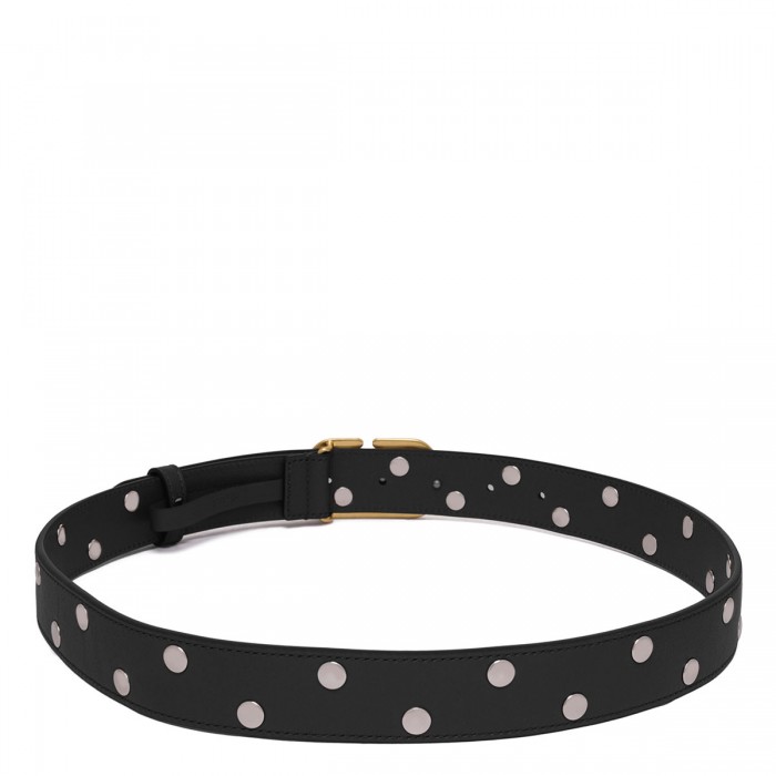 Le Noir Cortina Vlogo Signature Belt With Rivets