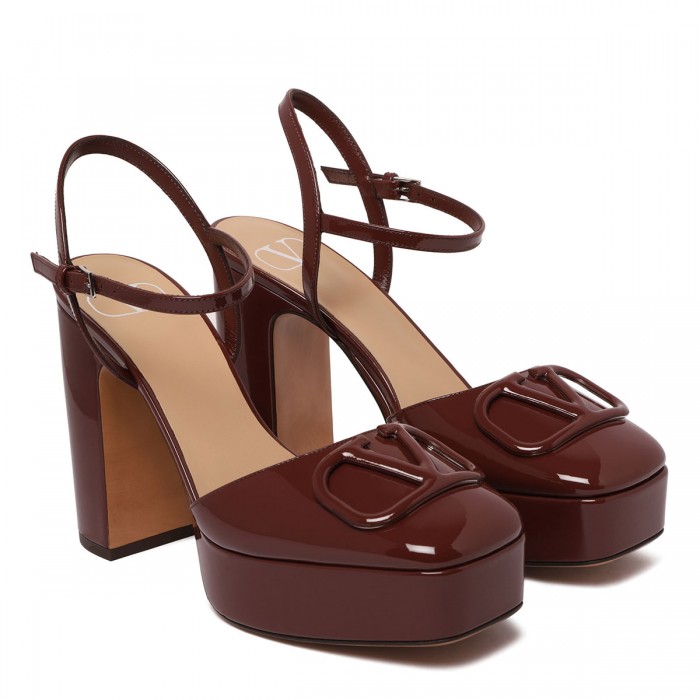 Le Noir Cortina VLogo Signature Platform Pumps