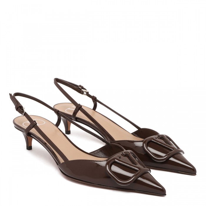 Le Noir Cortina Vlogo Signature Slingback Pumps