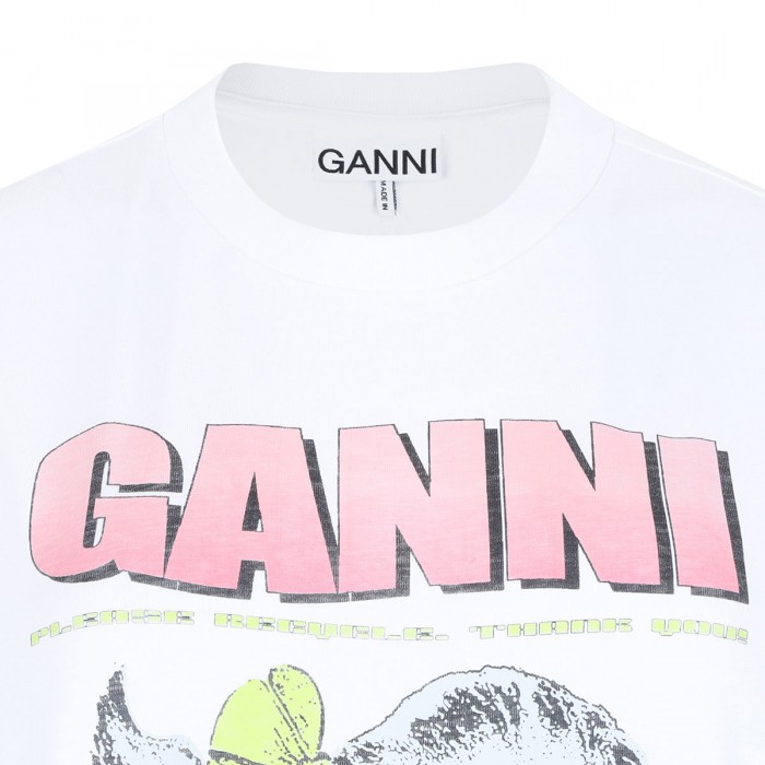 Le Noir Cortina White Puppy T-shirt