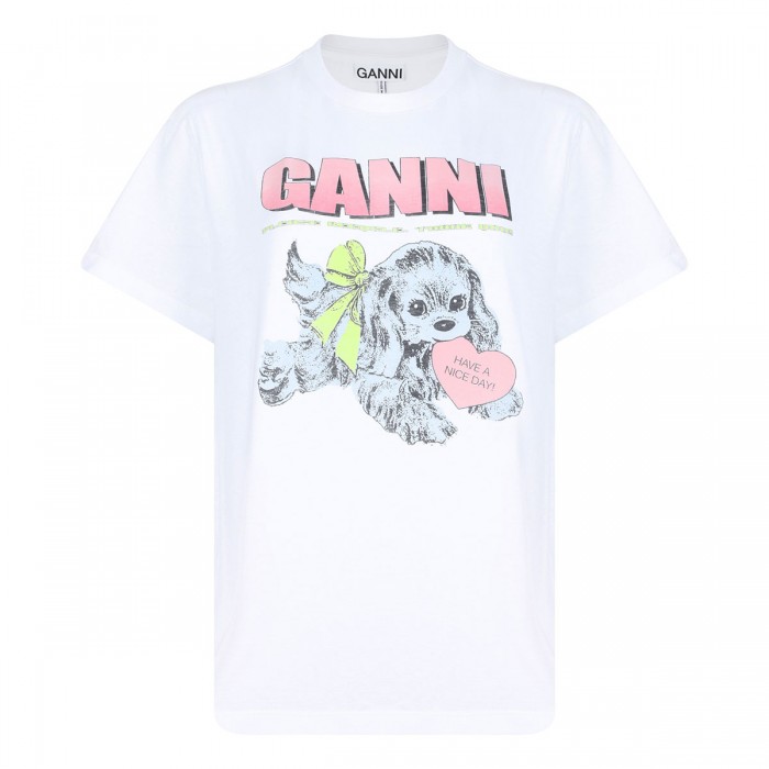 le noir cortina White Puppy T-shirt