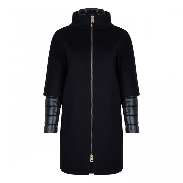 le noir cortina Wool and nylon ultralight coat