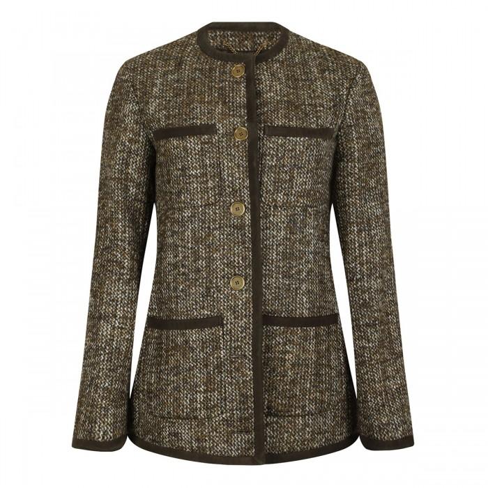 le noir cortina Wool blend boxy jacket
