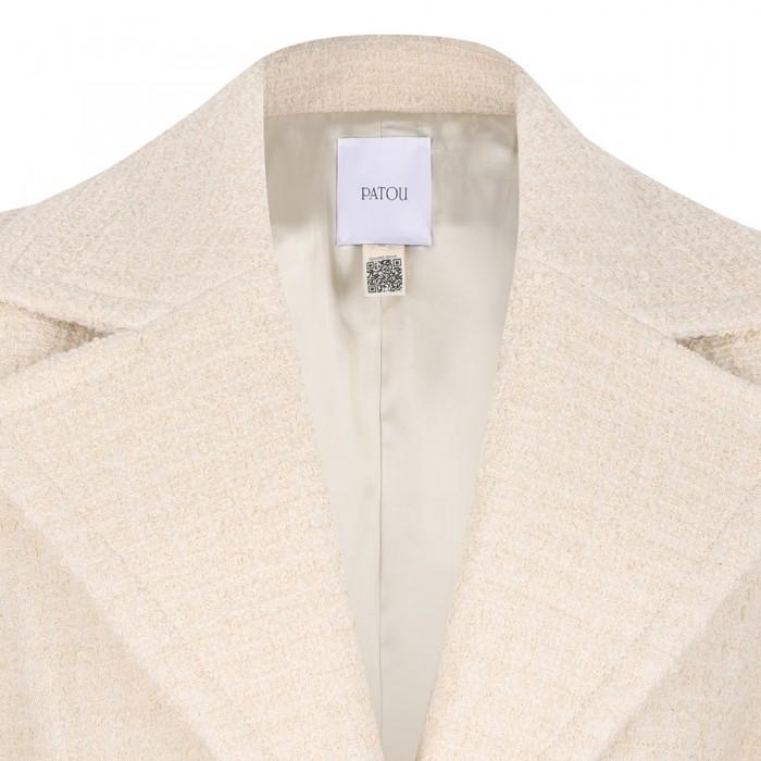 Le Noir Cortina Wool Blend Tweed Long Jacket