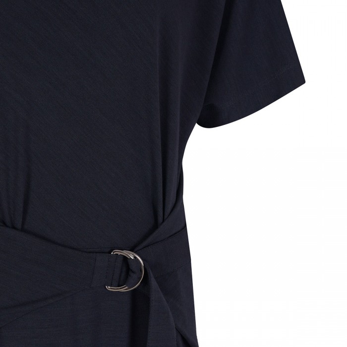Le Noir Cortina Wool Jersey Midi Dress