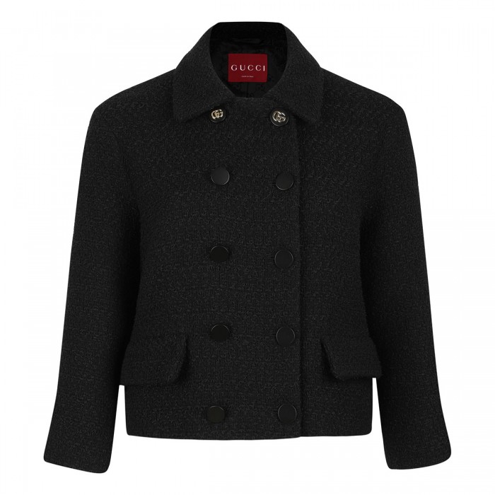 le noir cortina Wool tweed blazer