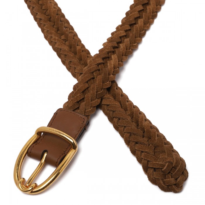 Le Noir Cortina Woven Suede Belt