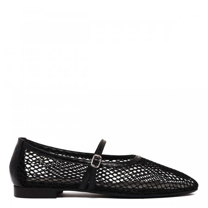 le noir cortina Zante mesh ballerinas