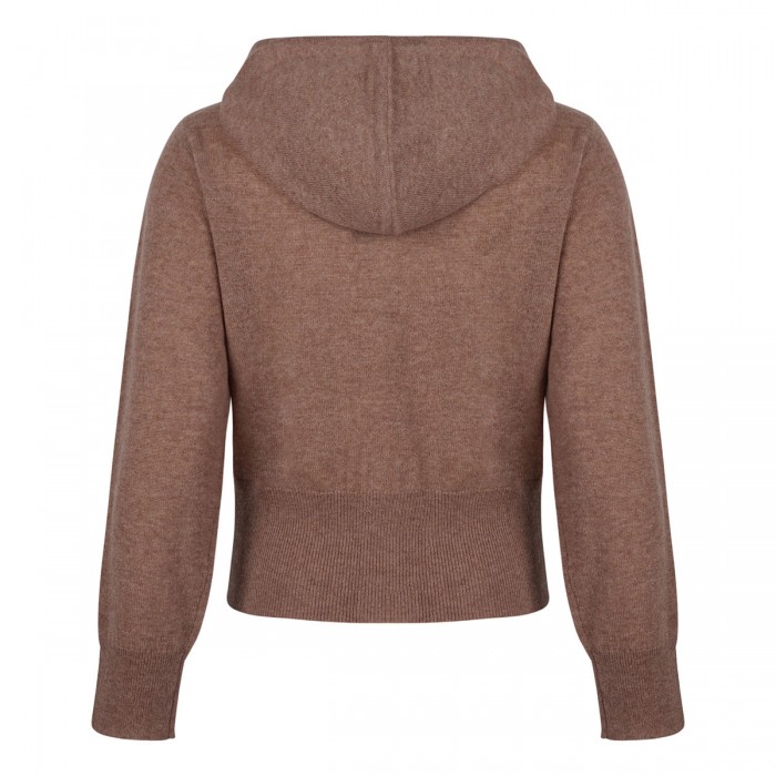 Le Noir Cortina Zora Camel Knit Hoodie