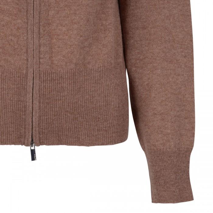 Le Noir Cortina Zora Camel Knit Hoodie