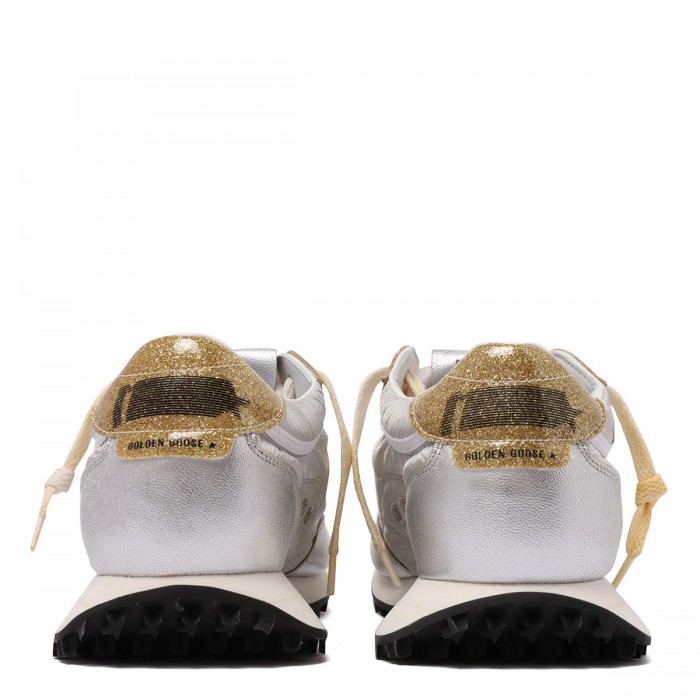 Le Noir Cortina Marathon Silver And Golden Sneakers