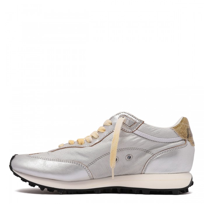 Le Noir Cortina Marathon Silver And Golden Sneakers