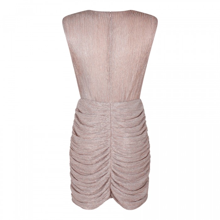 Le Noir Cortina Rampling Metallic Jersey Mini Dress