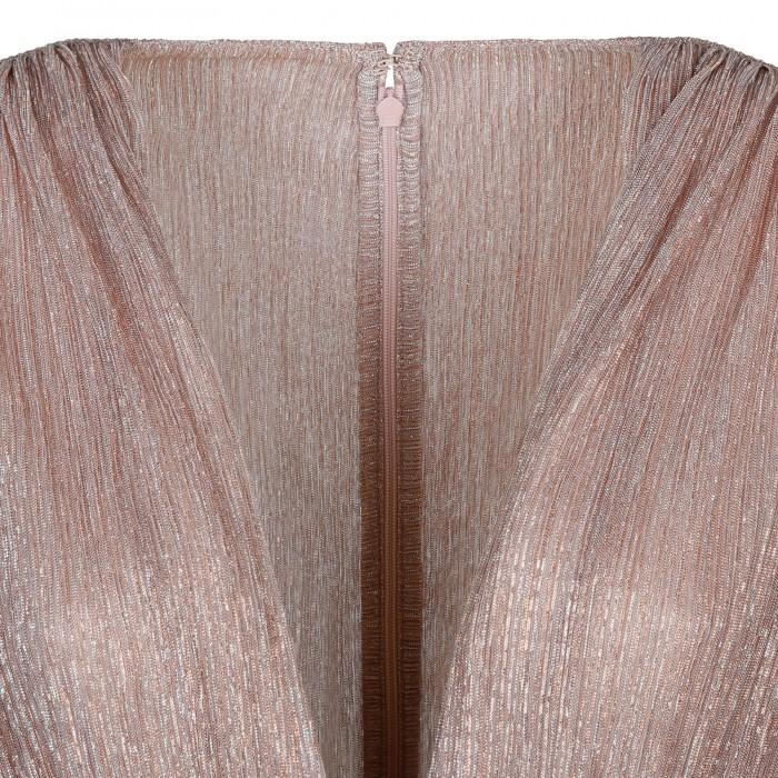 Le Noir Cortina Rampling Metallic Jersey Mini Dress