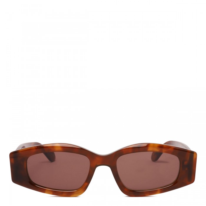 le noir cortina Rectangular tortoiseshell sunglasses
