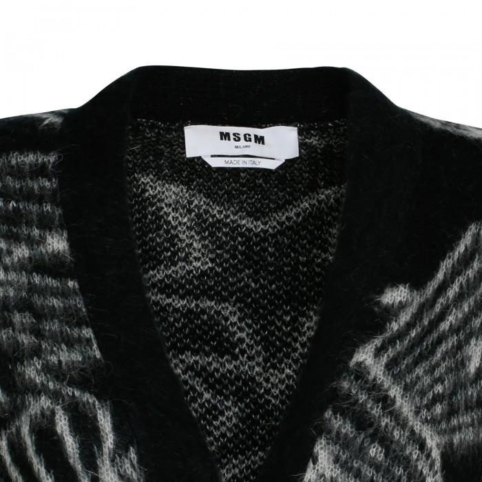 Le Noir Cortina Star Intarsia Mohair Blend Cardigan