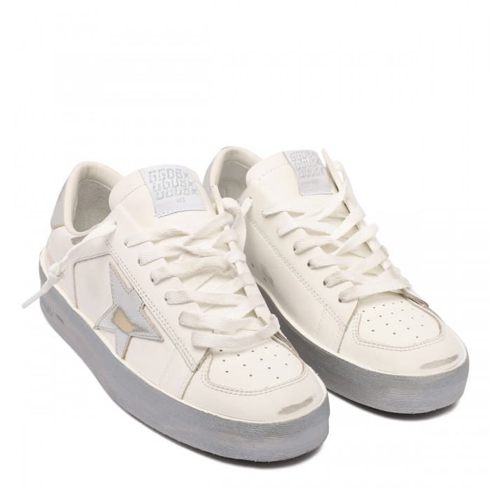 Le Noir Cortina Stardan Silver Mirror-effect Star Sneakers