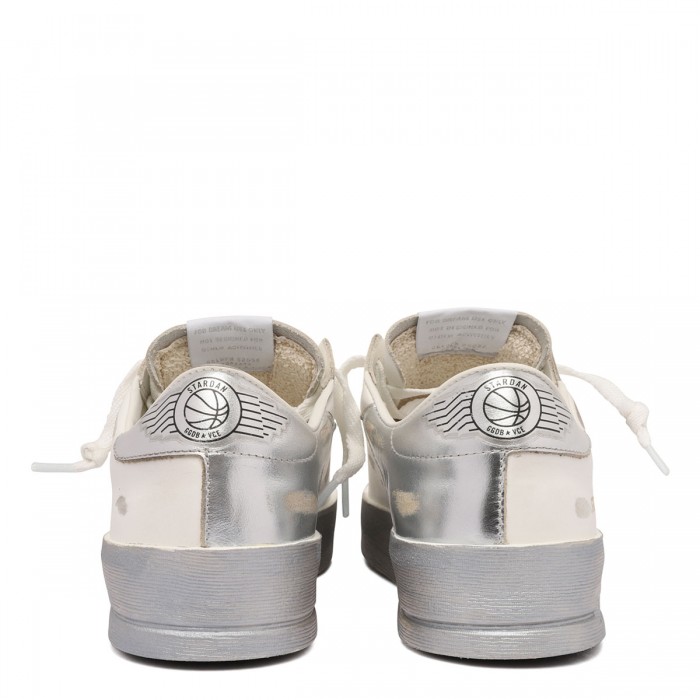 Le Noir Cortina Stardan Silver Mirror-effect Star Sneakers