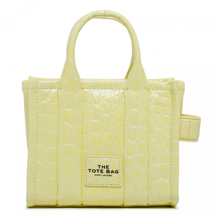 le noir cortina The Shiny Crinkle yellow micro tote