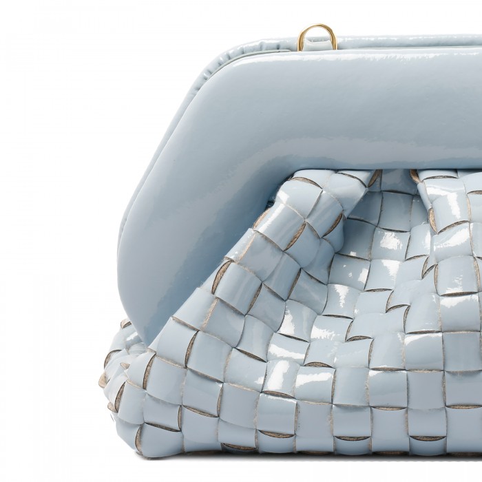 Le Noir Cortina Tia Dusty Blue Naplak Effect Clutch