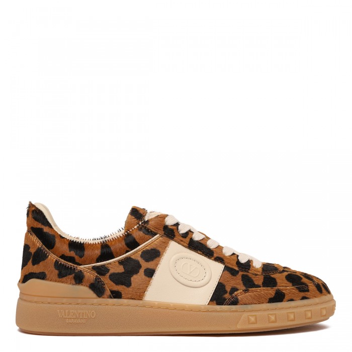 le noir cortina Upvillage pony-effect calfskin sneakers