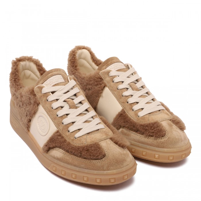 Le Noir Cortina Upvillage Shearling-effect Sneakers