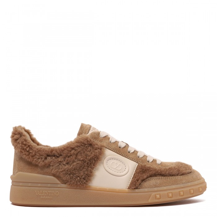 le noir cortina Upvillage shearling-effect sneakers