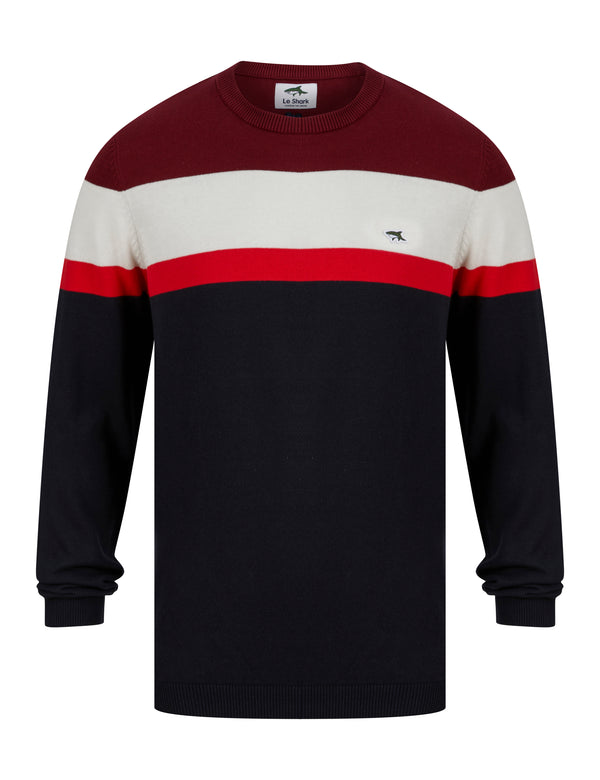 le shark Kano Stripe Colour Block Jumper