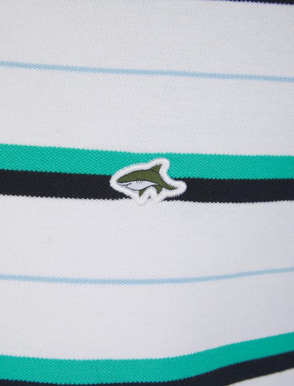 Le Shark Lant Cotton Striped Polo Shirt