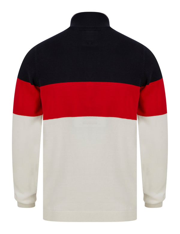 Le Shark Striker Half Zip Cotton Funnel Neck Jumper