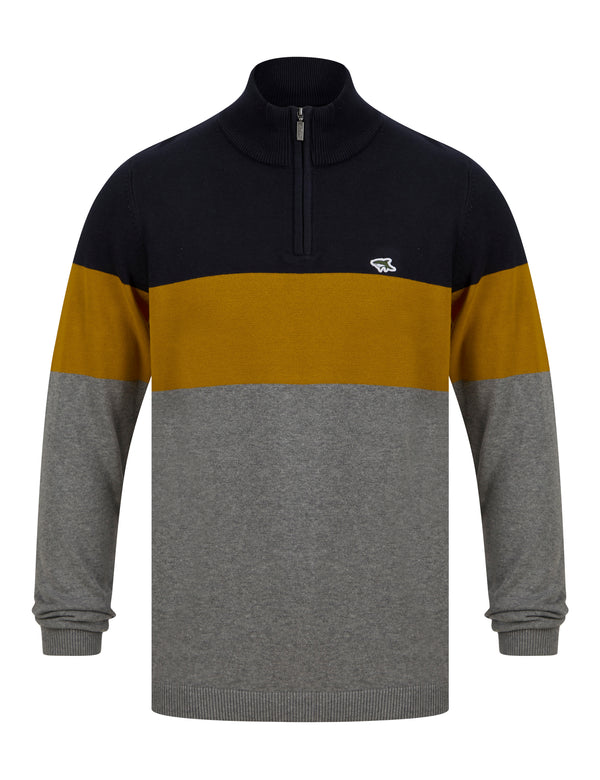 le shark Striker Half Zip Cotton Funnel Neck Jumper