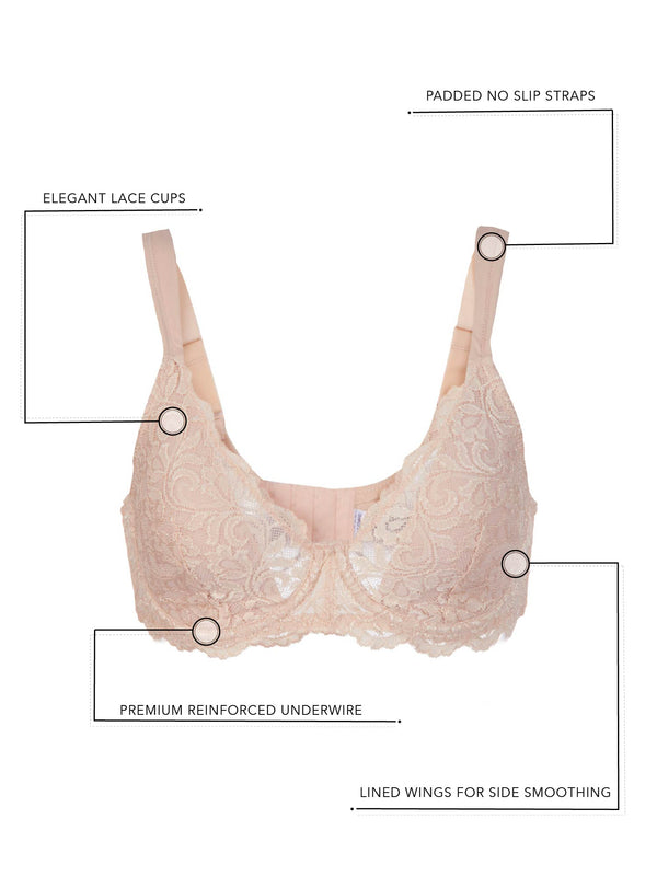 Leading Lady The Ava - Scalloped Lace Underwire Bra