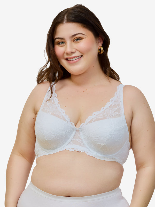 leading lady The Willow - Lace Plunge Underwire Bra